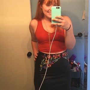 Ultra chic pleather skirt for a girls night out